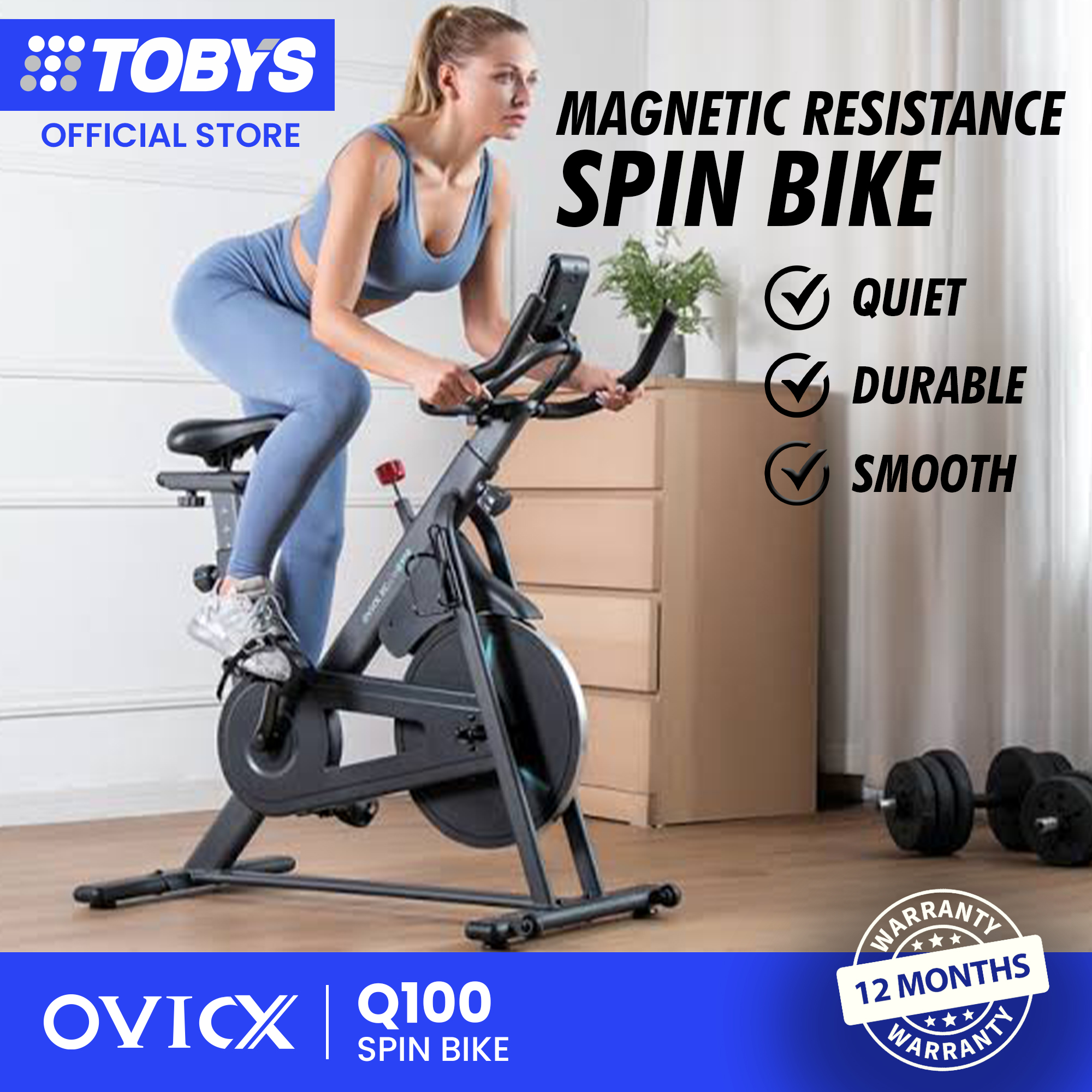 stationary bike tobys