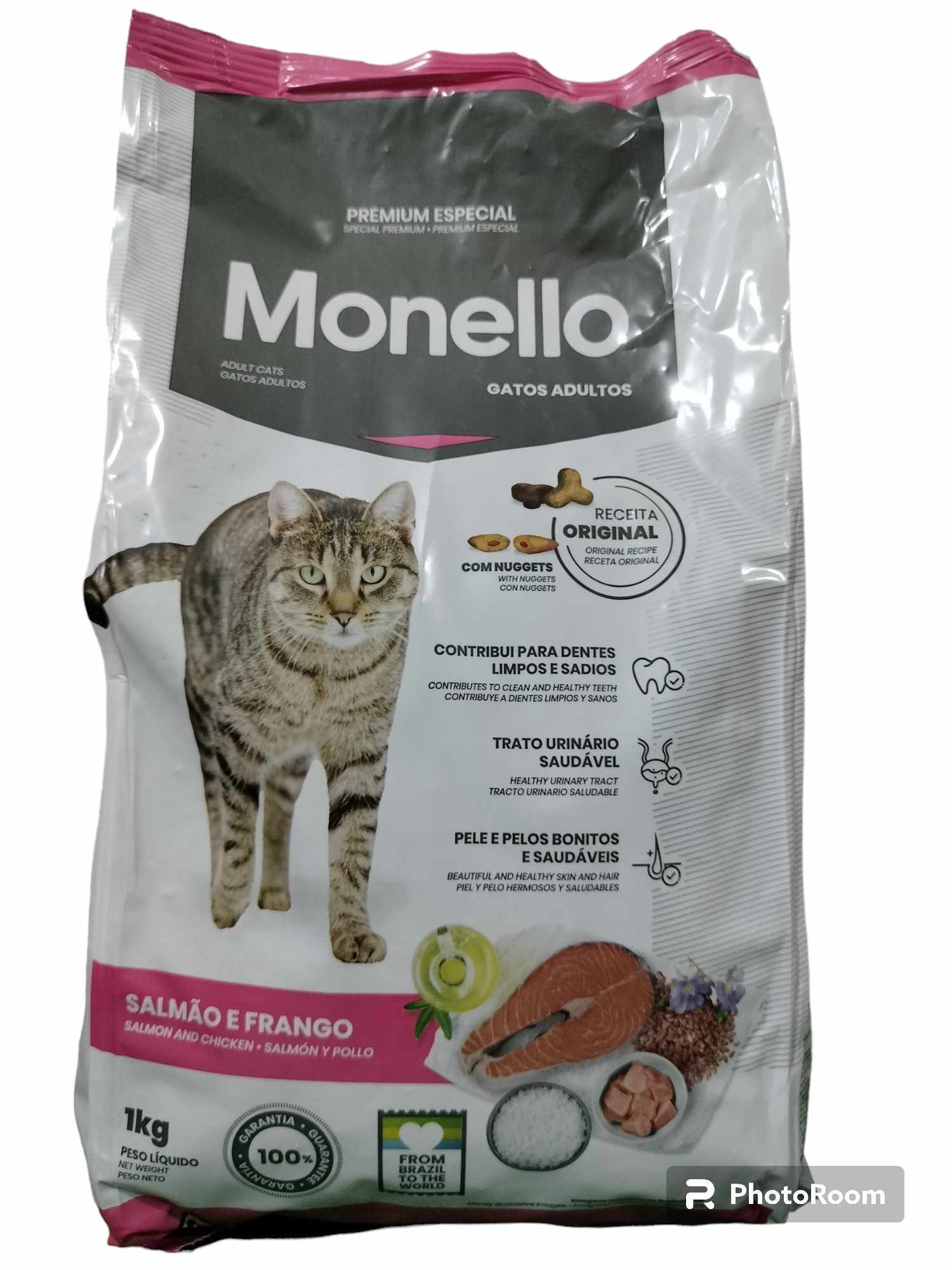 MONELLO CAT FOOD Salmon Tuna Chicken Flavor 1kg Original monello-cat-food-salmon-tuna-chicken-flavor-1kg-original