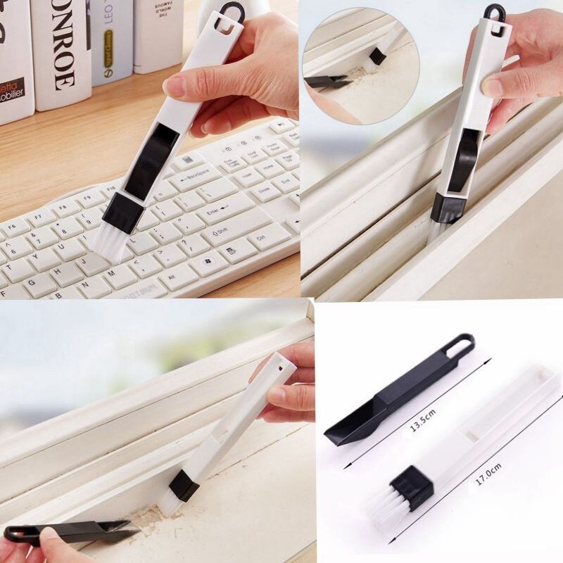 2 In 1 Multipurpose Window Groove Cleaning Brush Portable Cranny