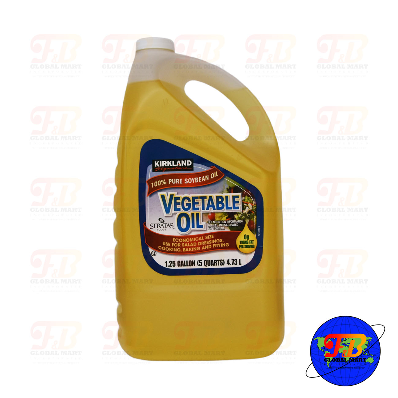 Kirkland Signature 100 Pure Soybean Oil Vegetable Oil 1.25 Gallon