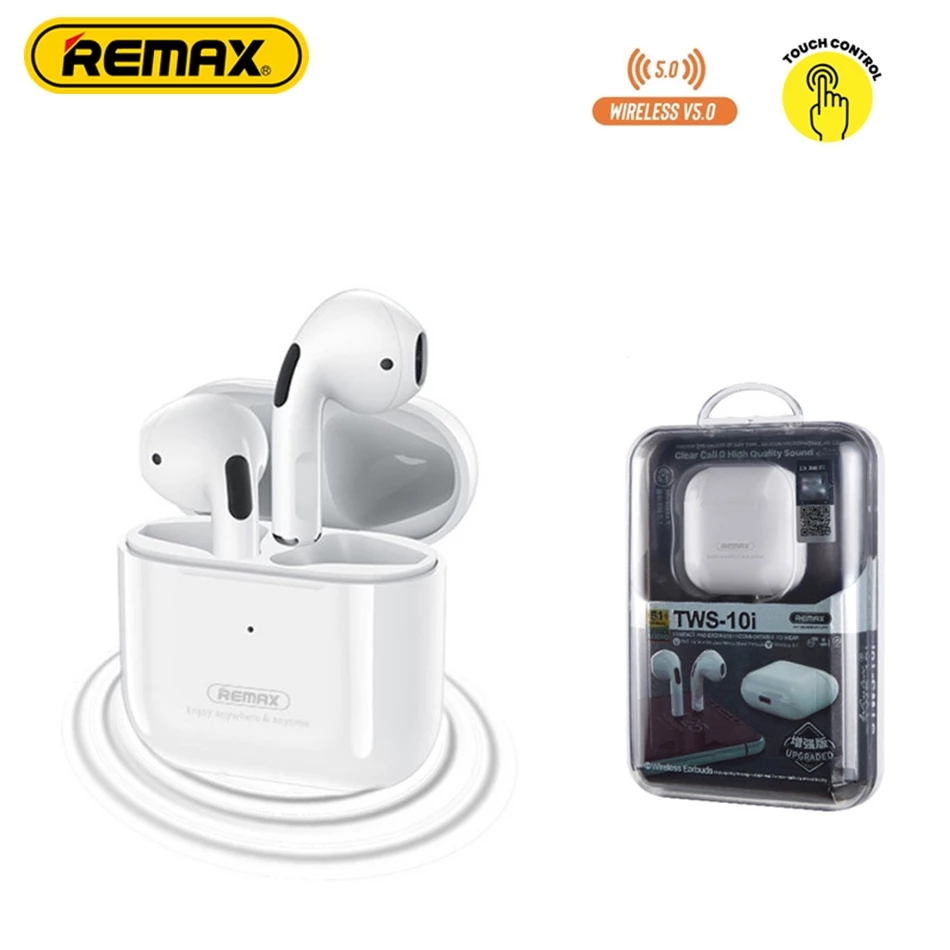 Remax TWS-10i Dynamic HIFI Wireless Bluetooth Headphones TWS 5.0 Music ...