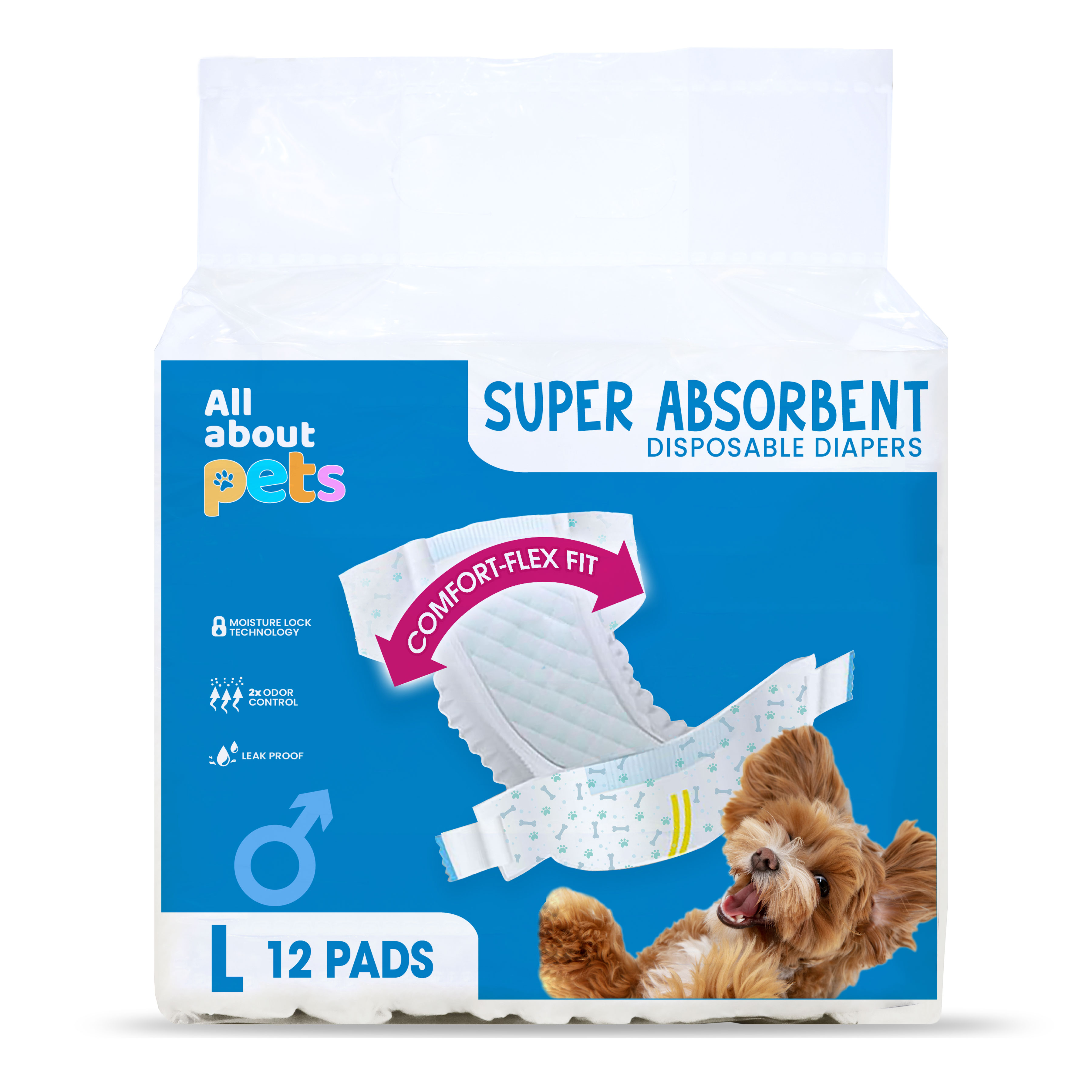 Pet Diaper Dog Diaper Male & Female Dogs Puppy Diaper Belly Wrap Full Wrap Diaper for Dogs