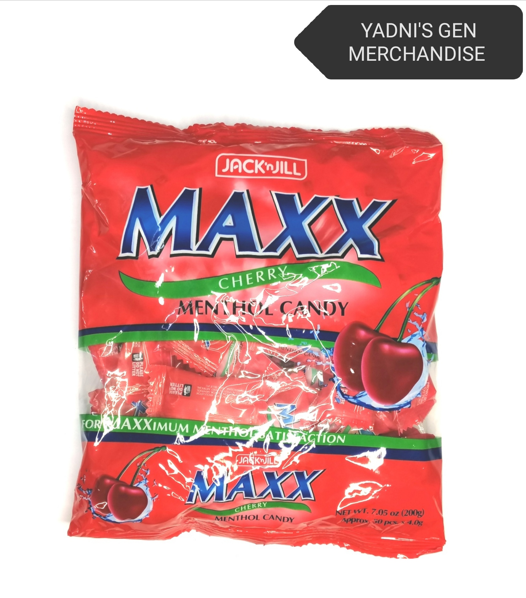 Maxx Cherry Menthol Candy 200g 50pcs x 4.0g Lazada PH