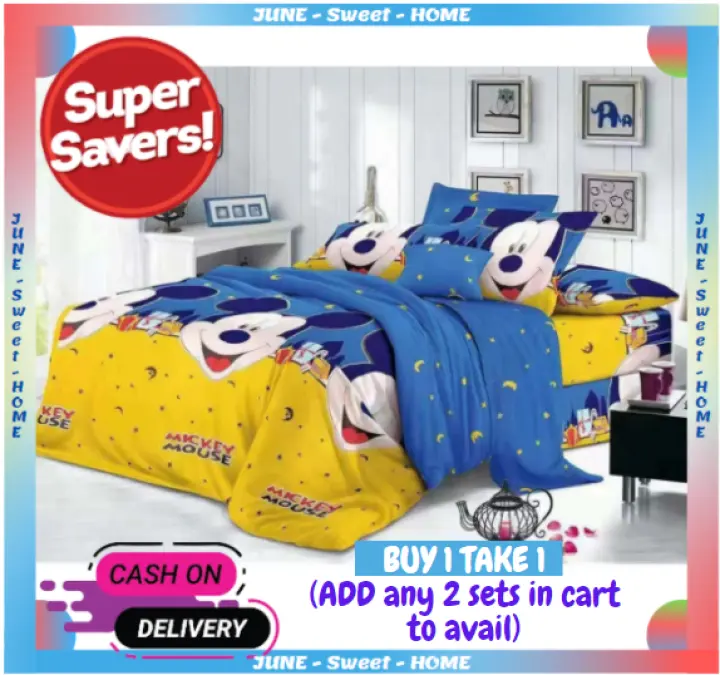 Cartoon Character, Queen Size Character Bed Sheets
