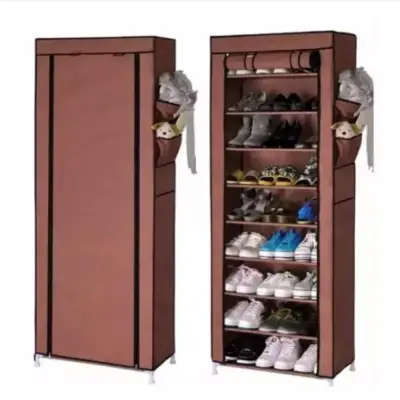 Philippines Top1 10 Layer 9 Grid Shoe Rack Storage Shelf Organizer Cabinet Cover Pockets