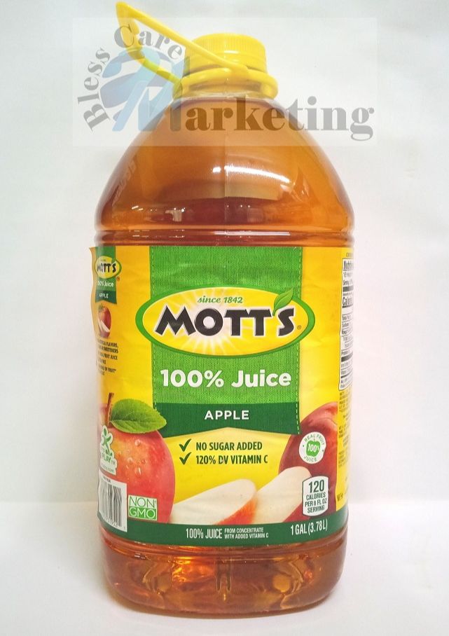 MOTTS 100% APPLE JUICE NO SUGAR ADDED 120% DV VITAMIN C