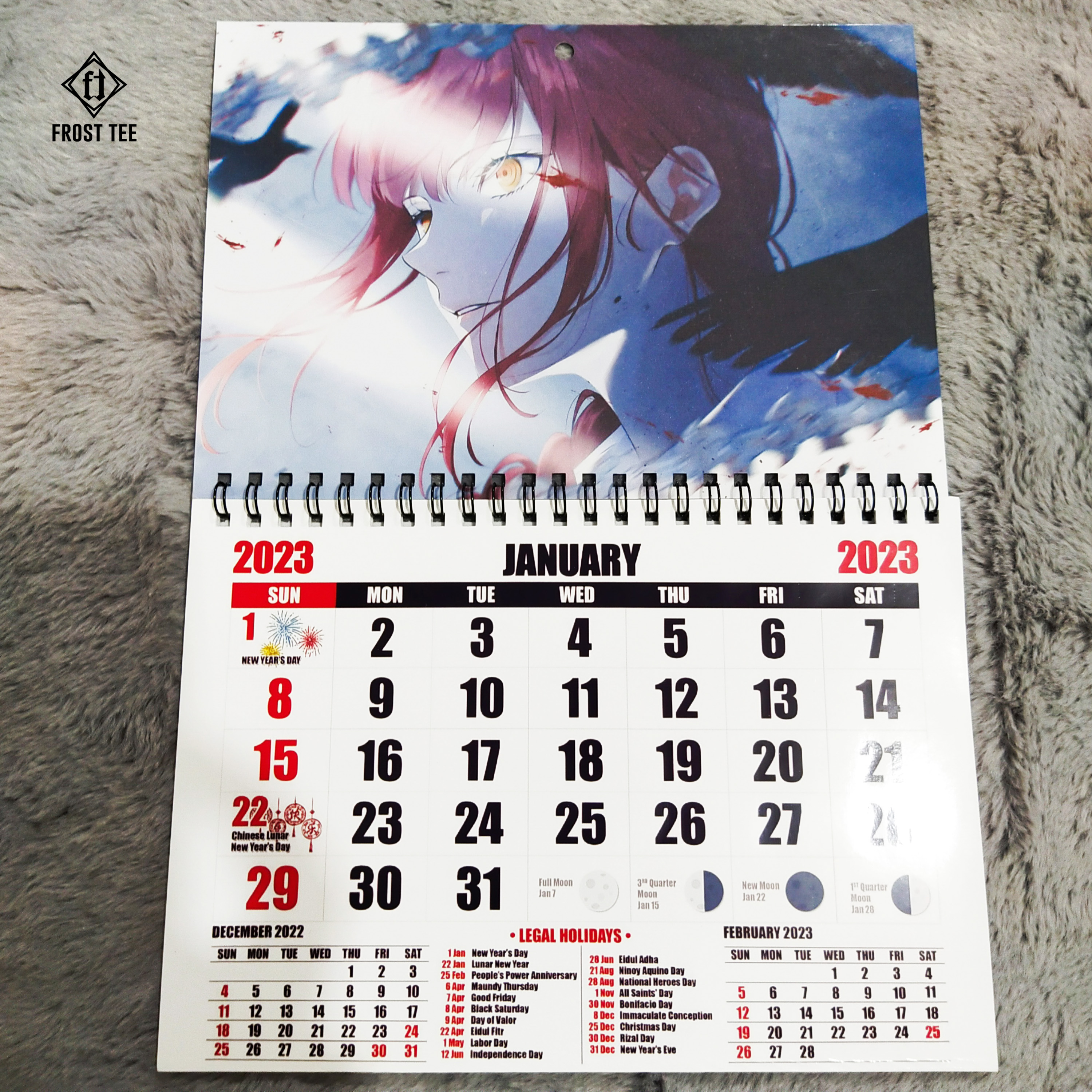 A4 Anime Calendar 2023 - Chainsaw Man | FROST TEE | Lazada PH
