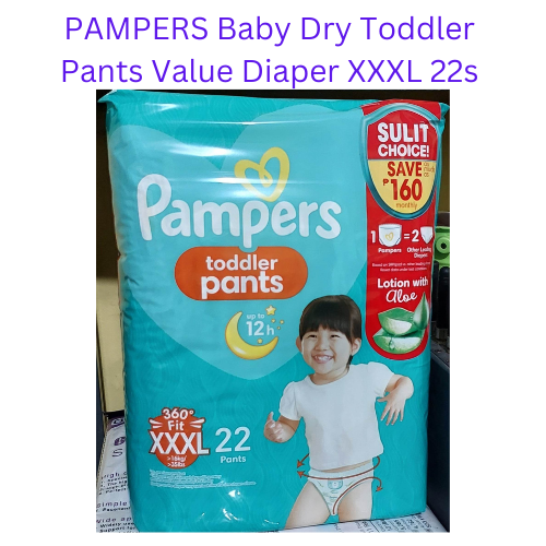 PAMPERS, Baby Dry Toddler Pants Value Diaper XXXL 22s Promo Pack