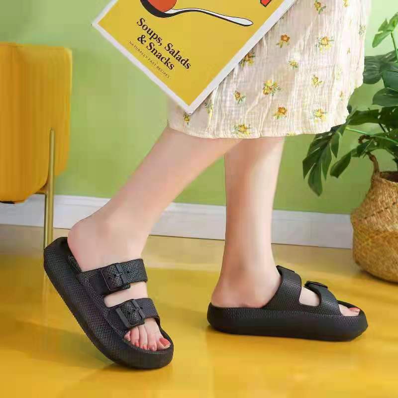 EvACG Fashion Korean two strap thick sole sandals for women | Lazada PH