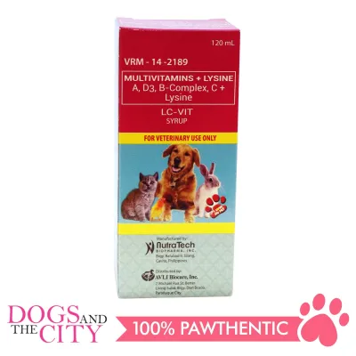 LC Vit Mutivitamins Syrup for Pets 120 ml