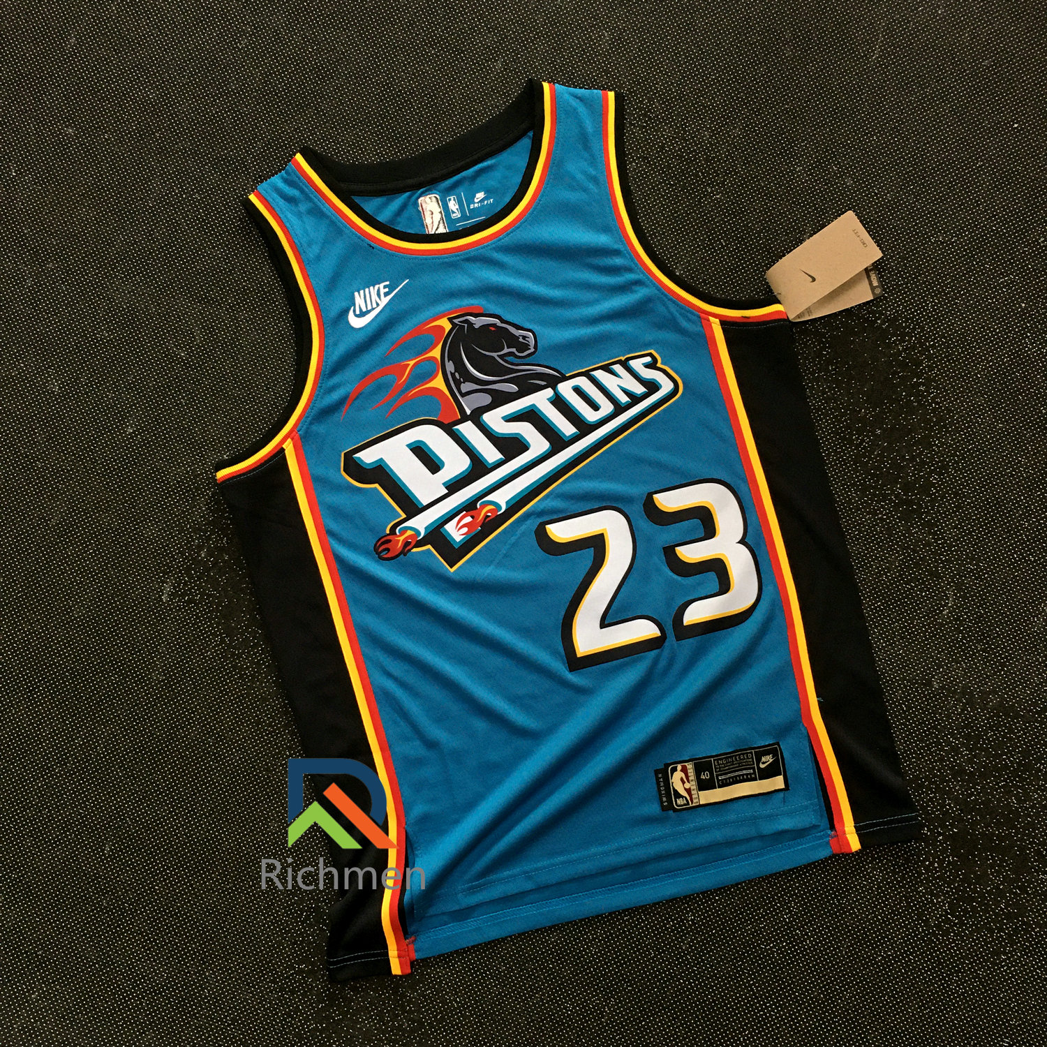 【Swingman】202223 Men's New Original NBA Detroit Pistons 23 Jaden Ivey