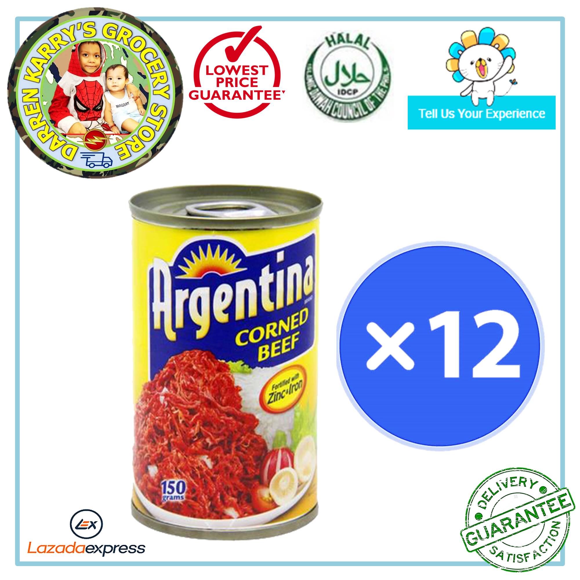 Argentina Corned Beef 150 grams x 12 cans (Yellow) Halal Food