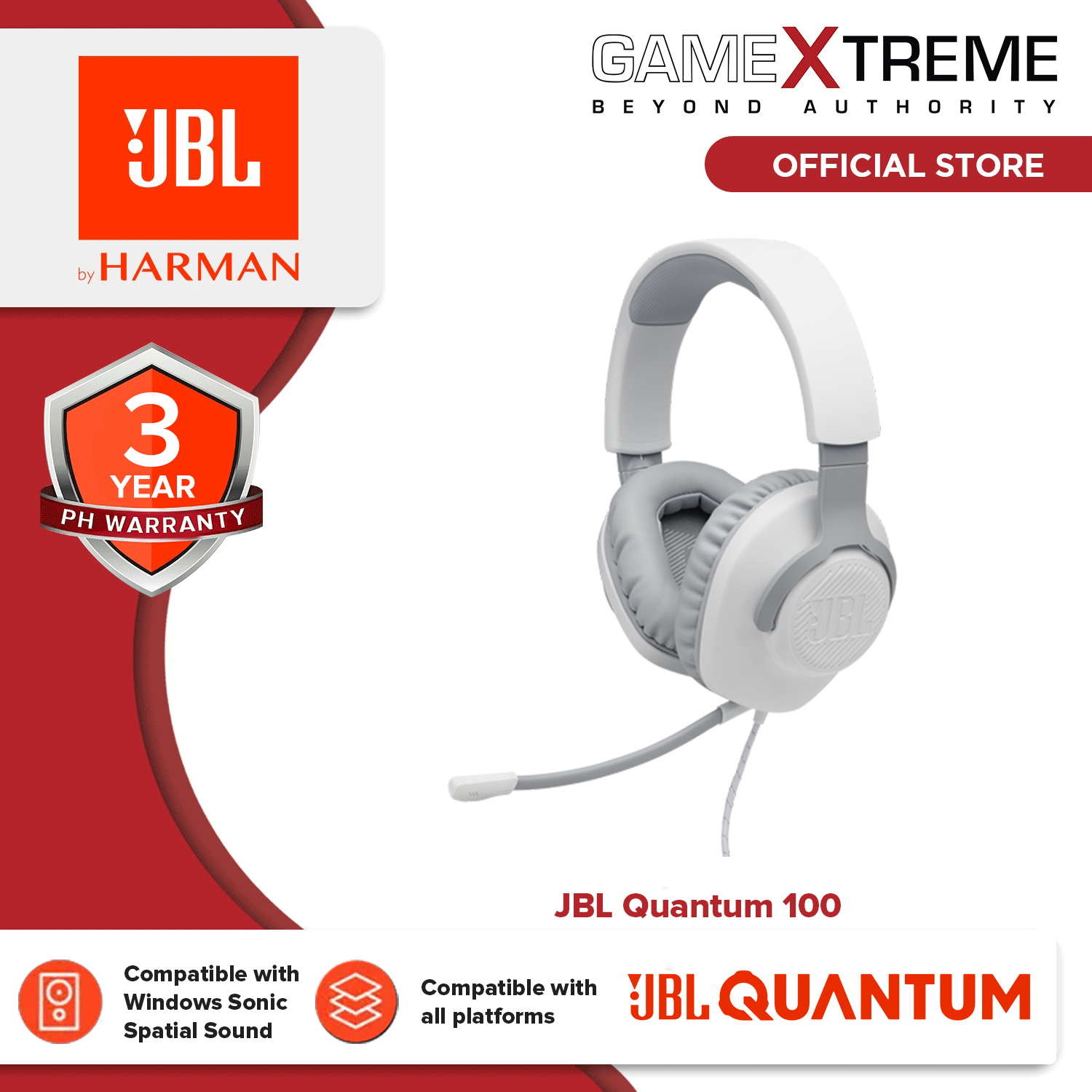 JBL Quantum 100 Gaming Headset Lazada PH