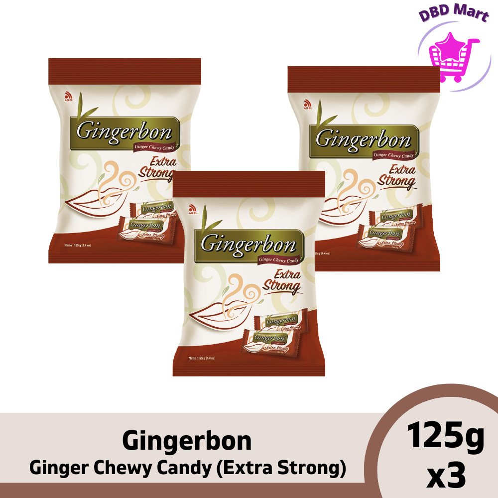Gingerbon Ginger Chewy Candy (Extra Strong) 125g x3 Lazada PH