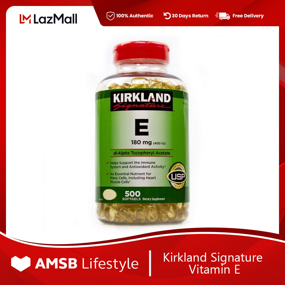 Kirkland Signature Vitamin E 400 I.U. 500 Softgels Lazada PH