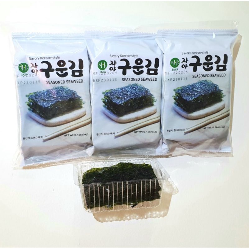 JAYA SEASONED NORI SEAWEED 4g x 3 pcs Lazada PH