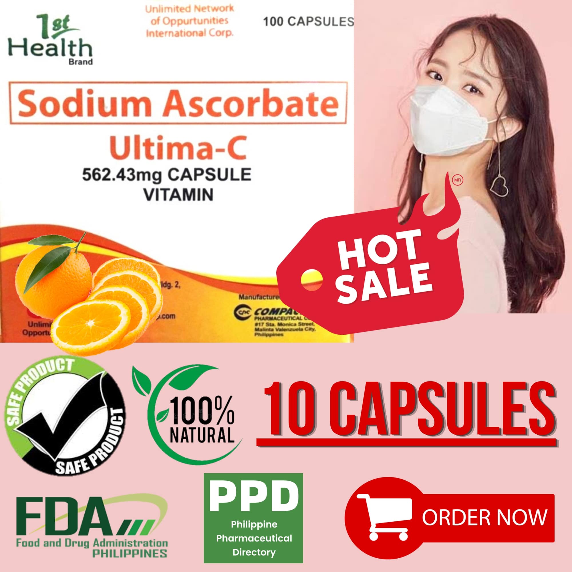 ULTIMA C CAPSULE 1 BLISTER = 10 CAPSULES VITAMINS NA PANGPATABA