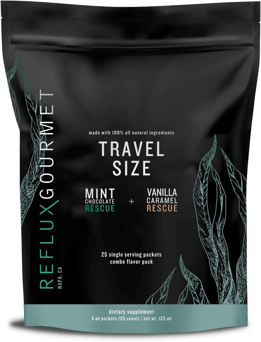 Reflux Gourmet Single Serve Multi Pack (25) Vanilla Caramel Rescue