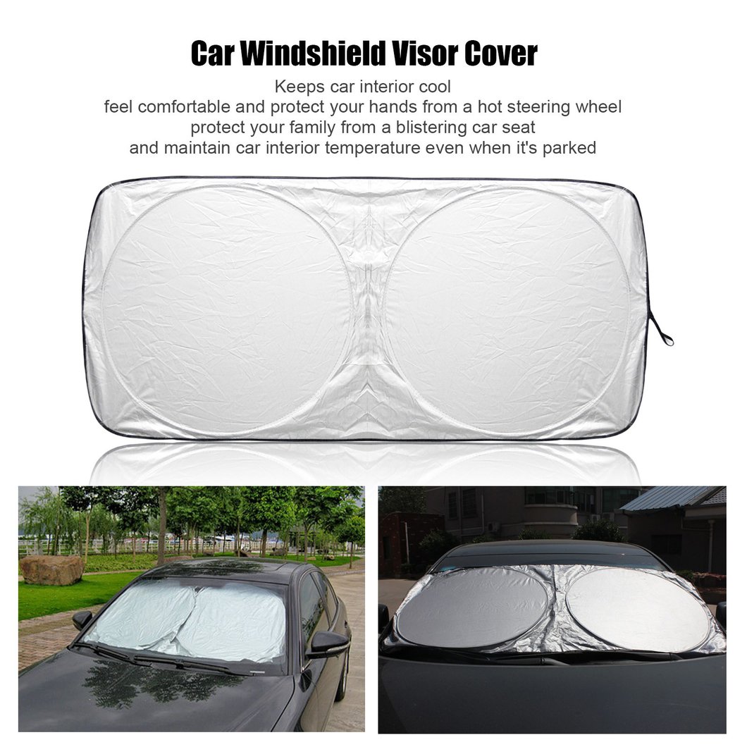 S_Tar-T_Rek Car Windshield Sun Shade Universal Fit Car Sunshade-Keep Your Vehicle Cool UV Sun and Heat Reflector Blocks Sun Visor Protector Foldable Sun Shield 