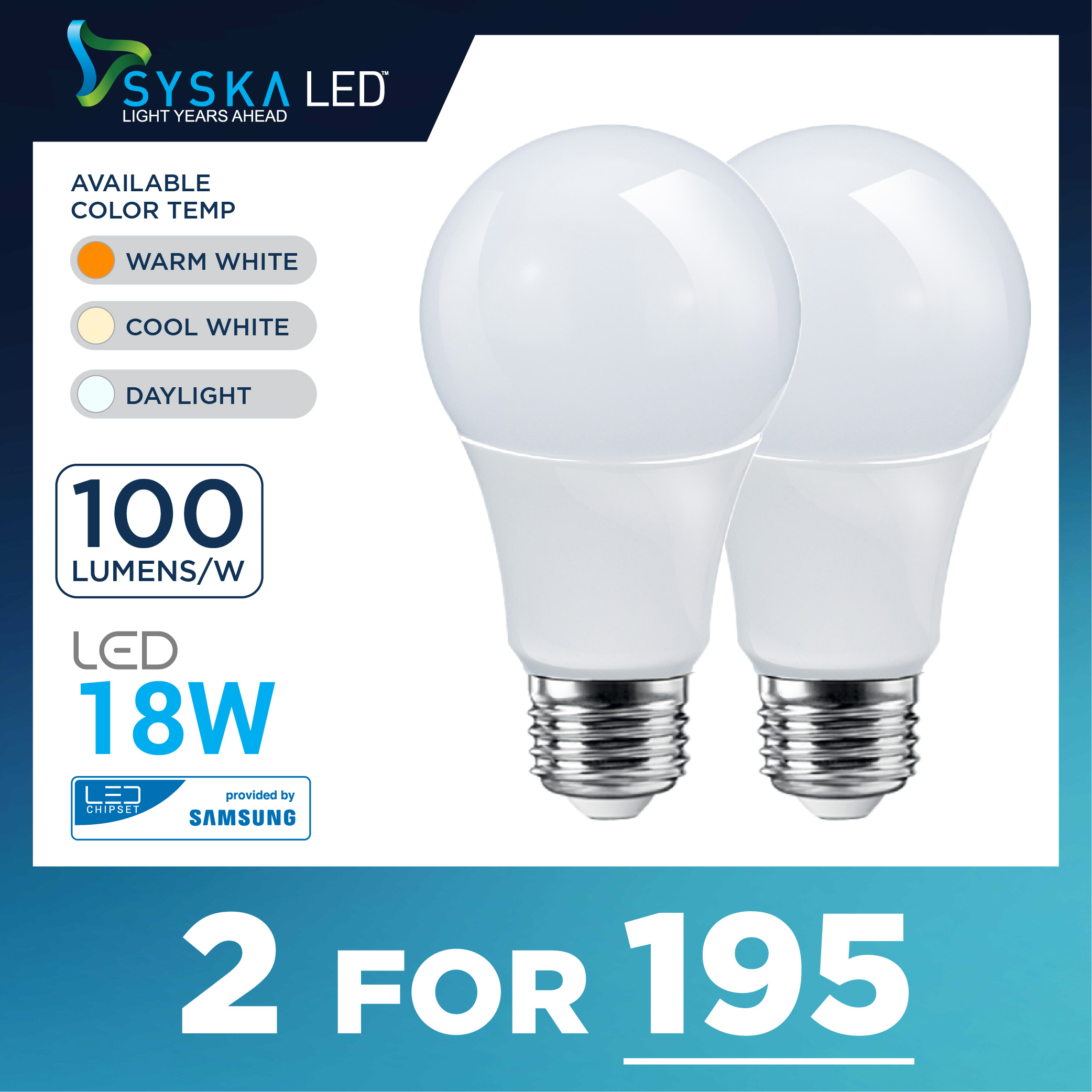 syska led warm white