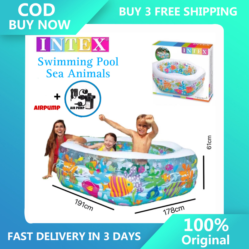 Intex Family Inflatable Swimming Pool Big Size Inflatable Round