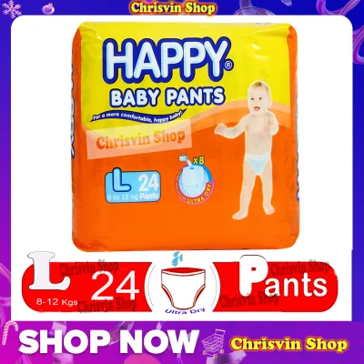 Happy Pants Baby Diaper Econo Pack - Large - 24pcs.