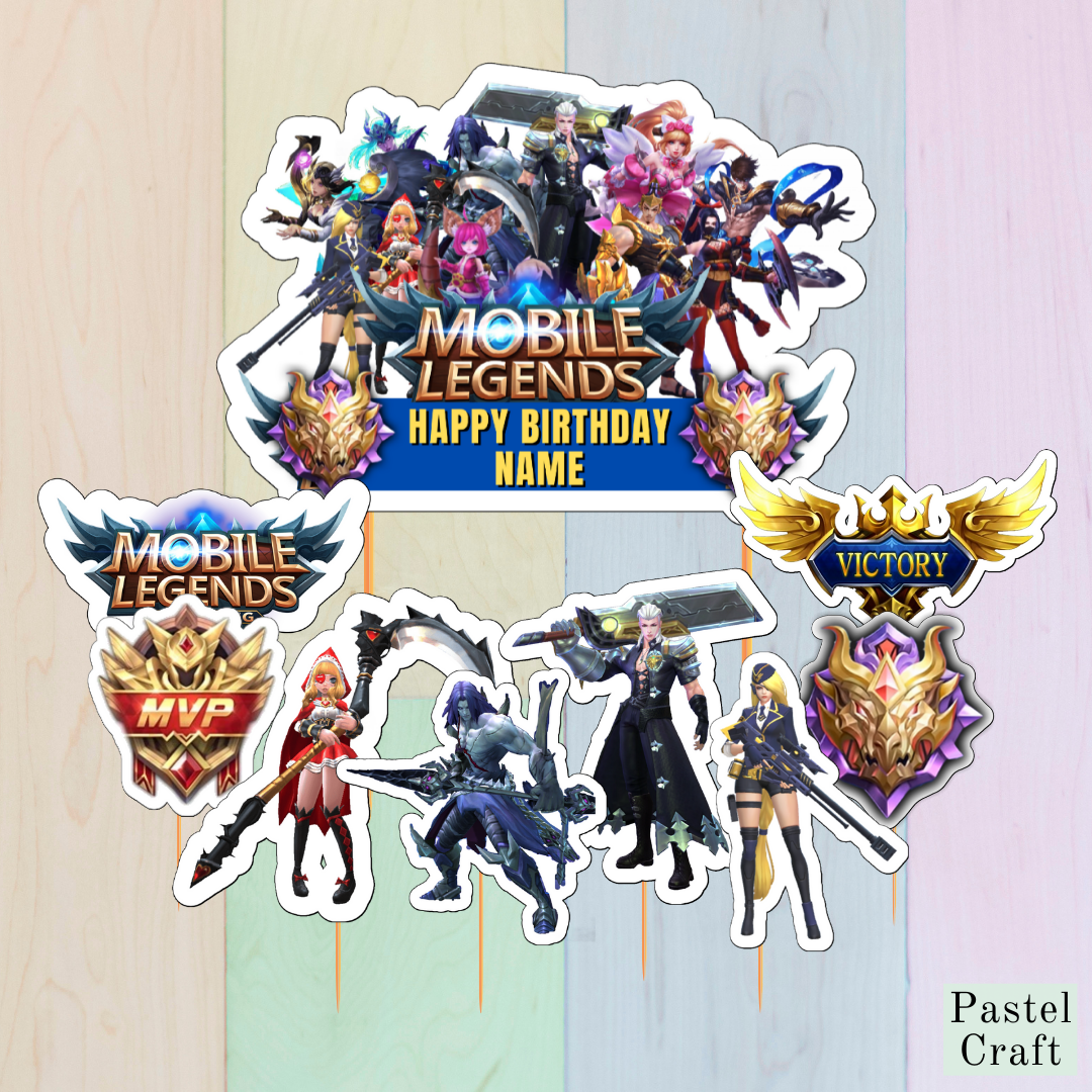 Mobile Legends Customized Cake Topper for Birthday Party / Events ...