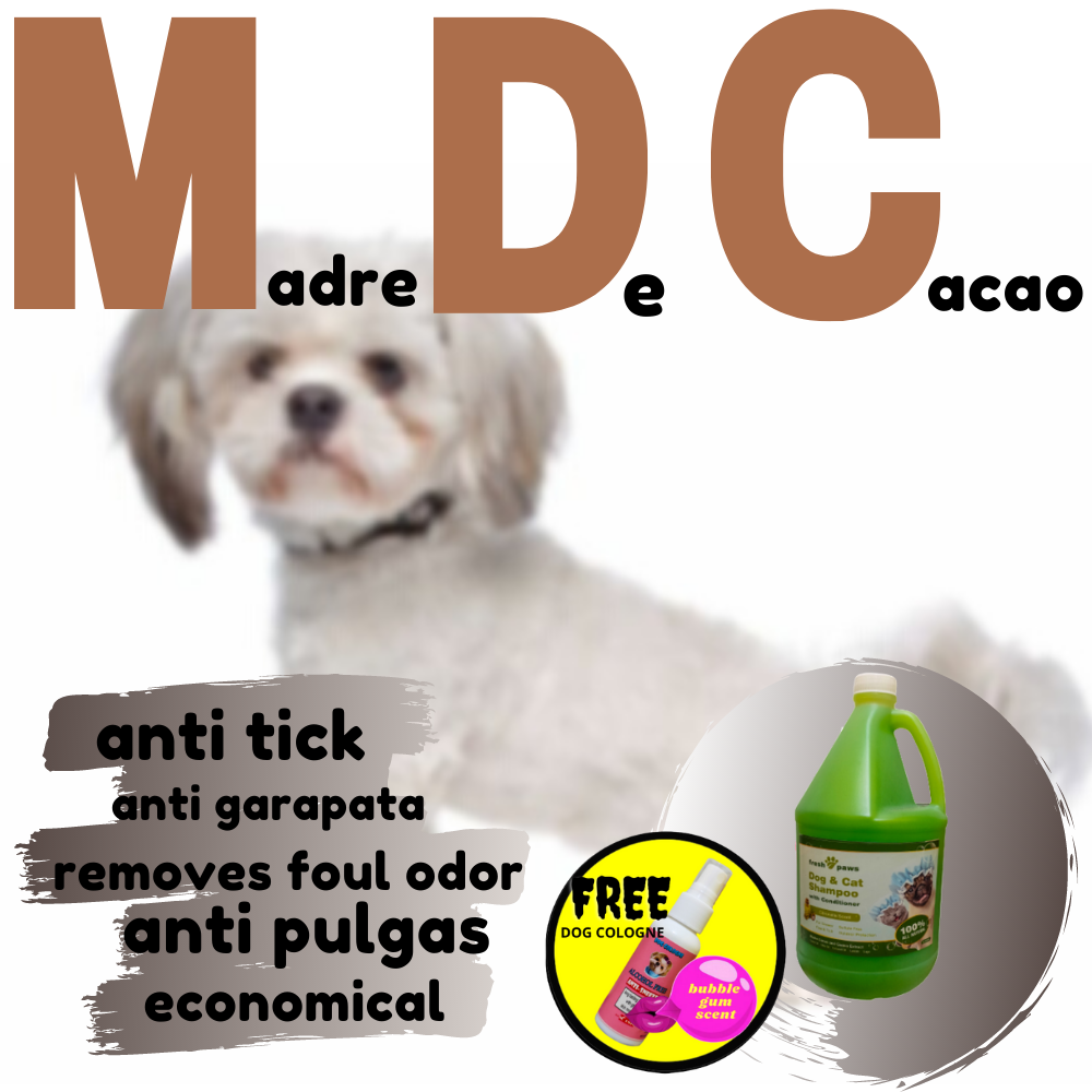 Dog Shampoo and Conditioner Citronella Scent with Madre De Cacao and