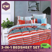 Cocowinks 3in1 Printed Bedsheet Set by Sleep Essentials