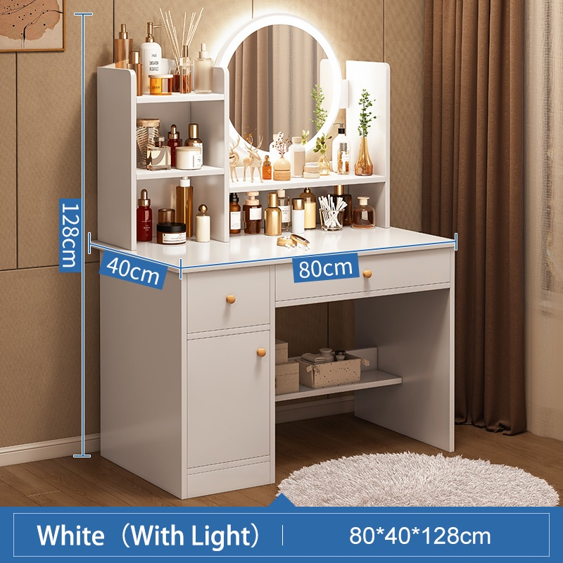【LED】Vanity Mirror Vanity Table With LED Mirror Vanity Mirror Dresser