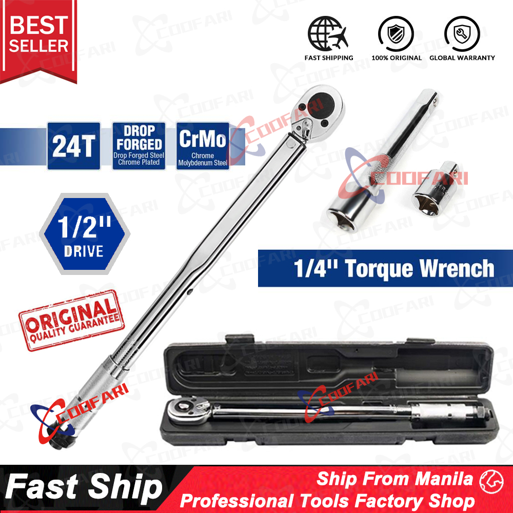 1/2 DR. MICROMETER ADJUSTABLE TORQUE WRENCH SET ( 28 210 N m / 20