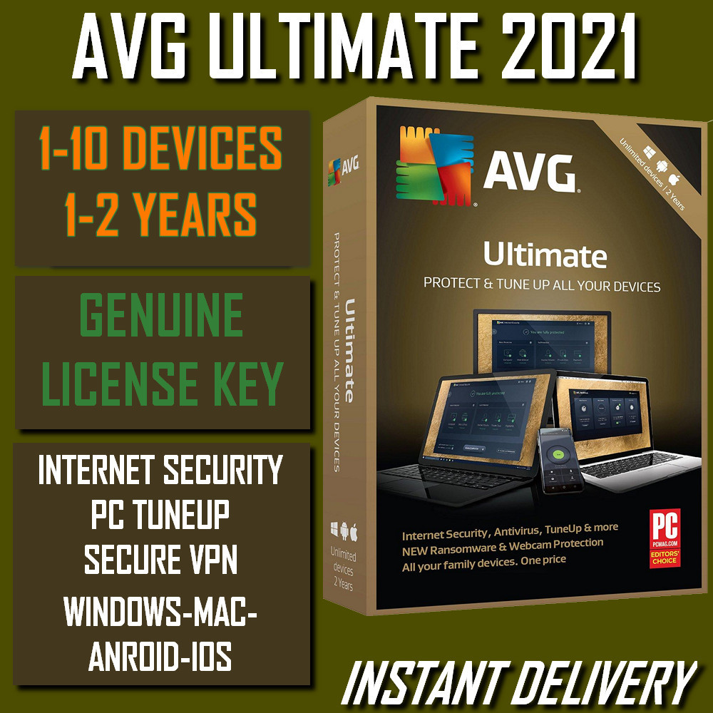 Avg Ultimate 2023 10 Multi-Devices | Pc, Mac, Android, Ios Tuneup Internet  Security-2 Years | Lazada Ph