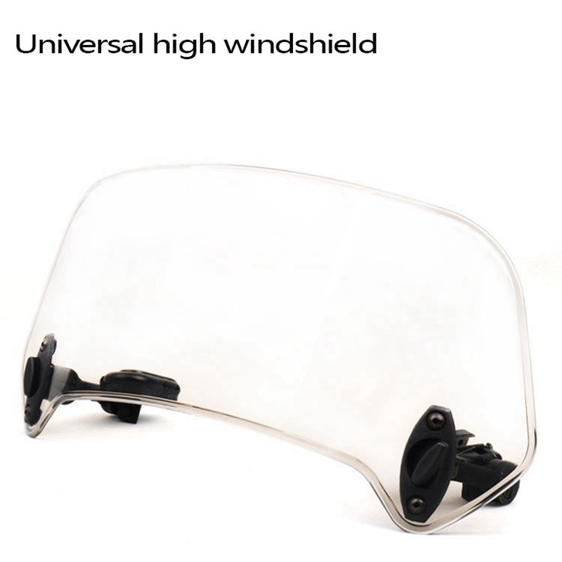 Universal Motorcycle Adjustable Wind Screen Extension Windshield Spoiler Air Deflector 28.5x12x21cm