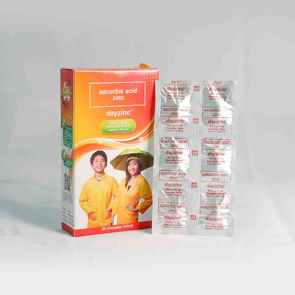 Dayzinc 250mg/5mg Chewable Tablet 30's Lazada PH