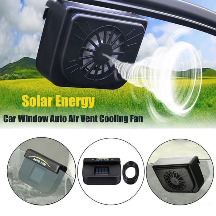 solar powered car cooling fan