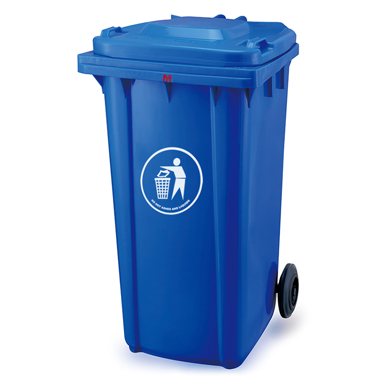 Outdoor Trash Bin with Wheels 120L 240L 360L Capacity Lazada PH