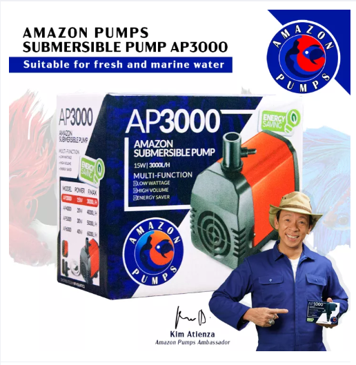 Amazon Submersible Water Pump Energy Saving AP3000 15W for Fish Tank ...