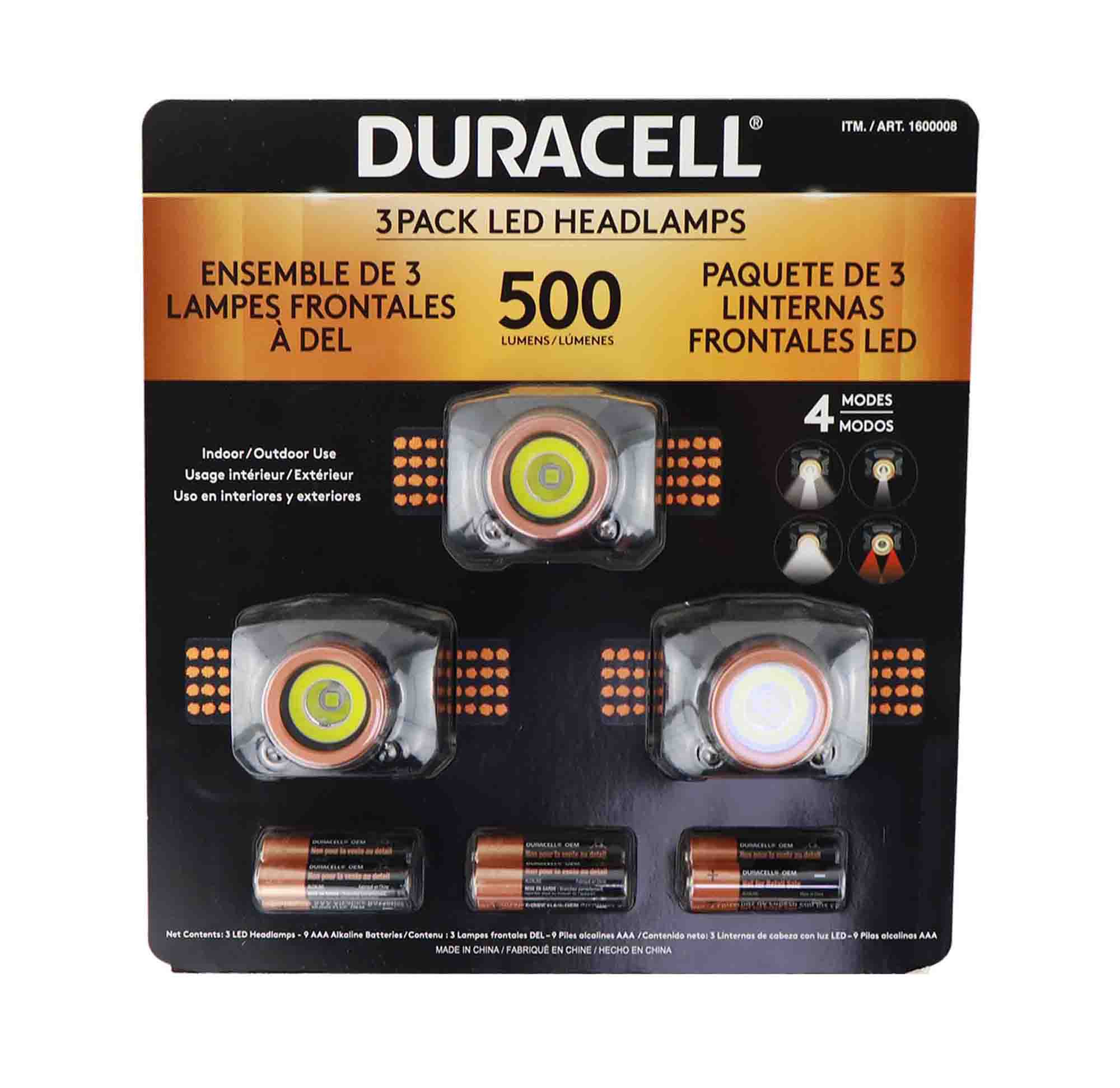 duracell head lamp