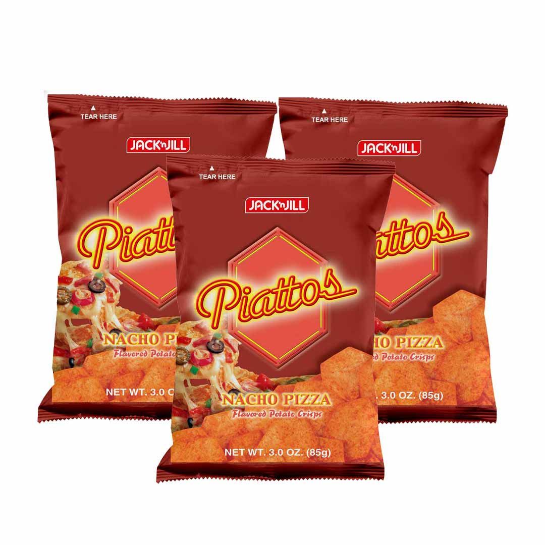 Piattos Nacho Pizza Flavored Potato Crisps 83g - 3 packs | Lazada PH