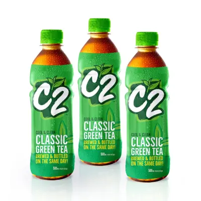 3 pcs C2 Classic Green Tea 500ml