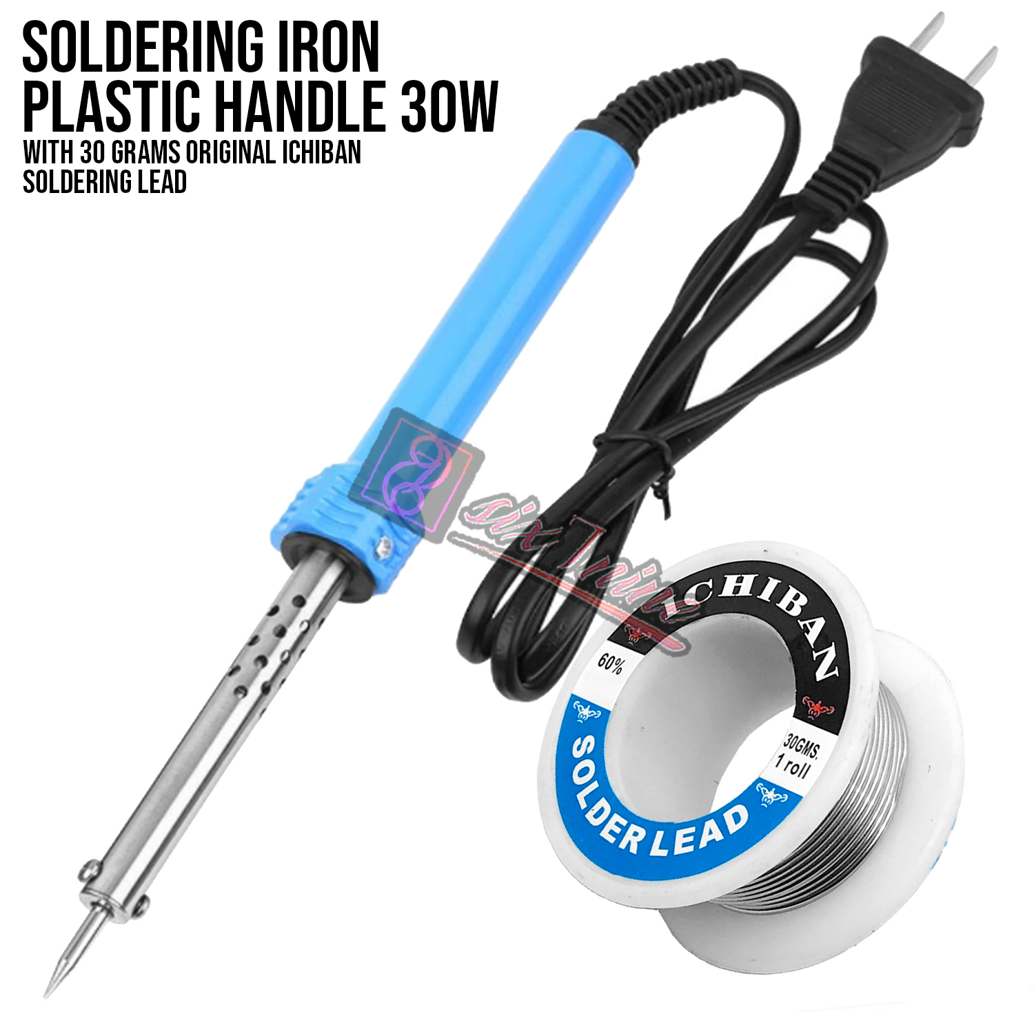 30W Soldering Iron Plastic Handle With 30G Original Ichiban Soldering Lead (SET) Lazada PH