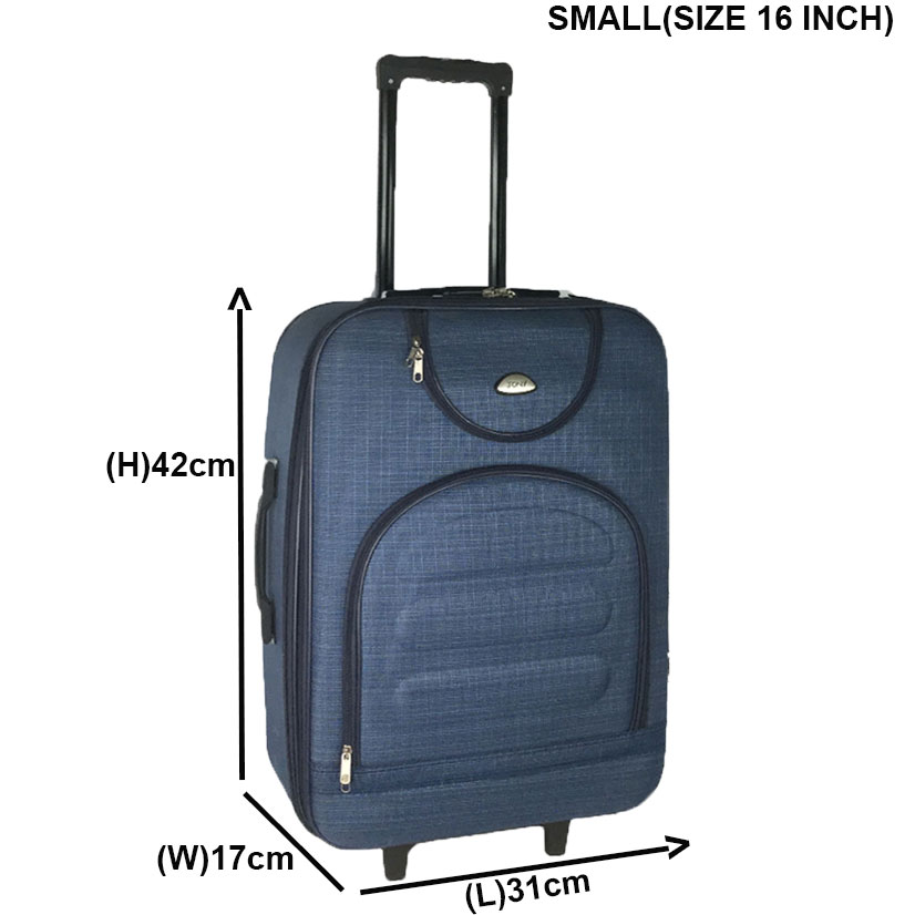 G.Melody 4/6 Wheels Luggage Suitcase Fabric Textile with Lock Traveling