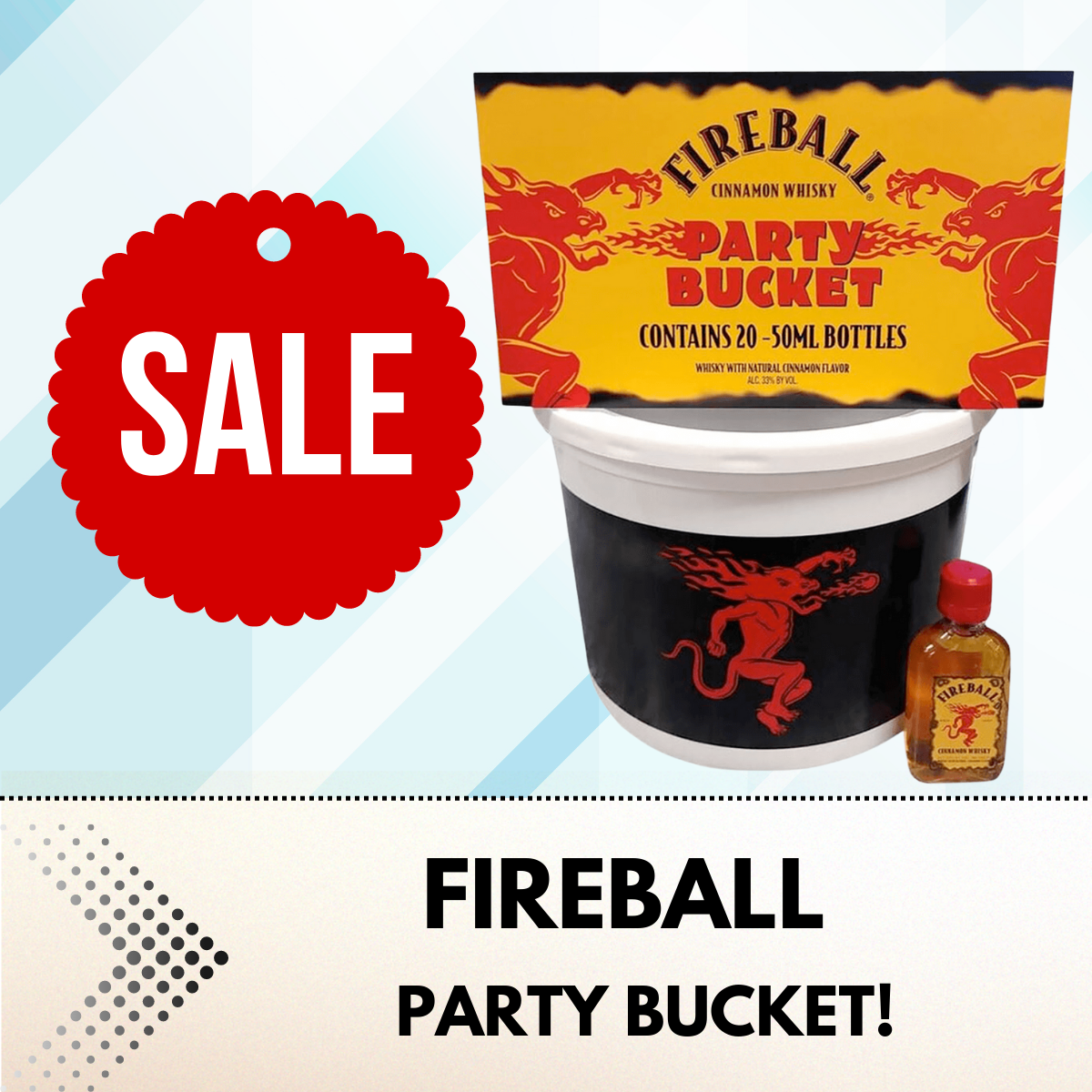 Fireball Cinnamon Whiskey Party Bucket PRICE OFF! Lazada PH