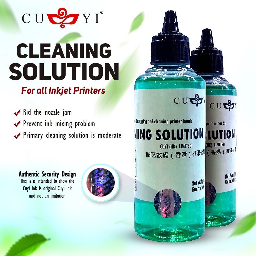 100ml CUYI Cleaning Solution for Inkjet Printer Cleaning Solution for