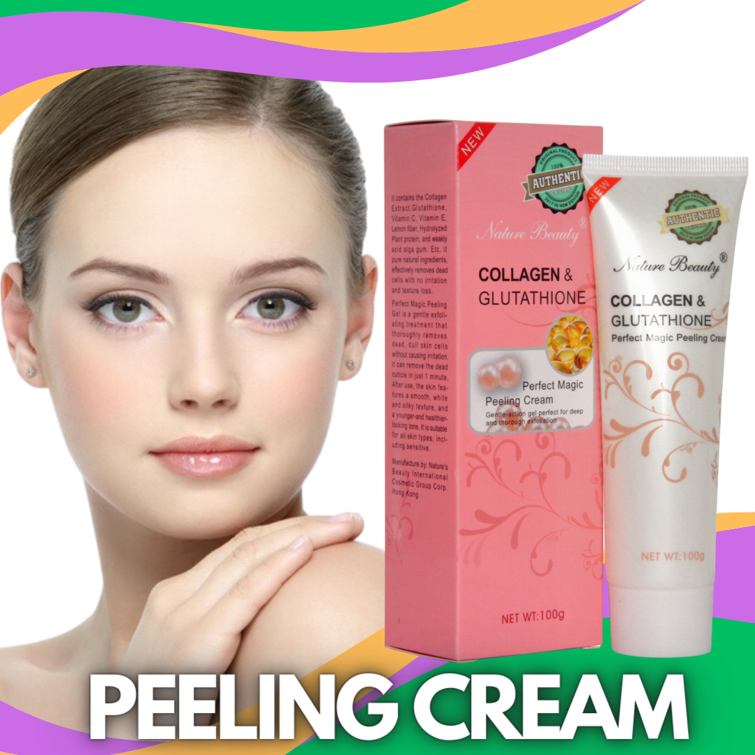 nature beauty collagen and glutathione peeling cream fake Original Nature Beauty Collagen and Glutathione peeling cream Gently action  gel perfect for deep and through exfoliation Gentle Formula Gel Scrub  Dermatologically Tested Exfoliation - Lazada main image 1