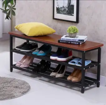 Kruzo Minimalist Shoe Rack Bench Lazada Ph