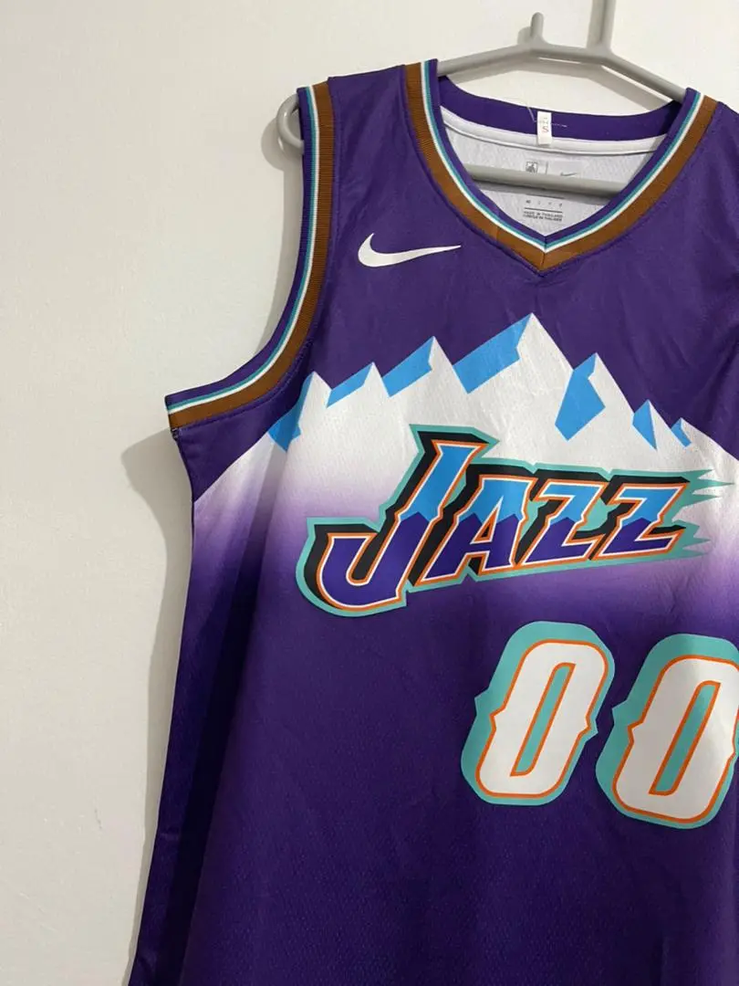  Donovan Men's Basketball Jersey, Jazz 45# Gradient Orange  Purple Playoff Bonus Edition Shirt, Classic Breathable Sleeveless Vest  Gradient purple-XL : Sports & Outdoors