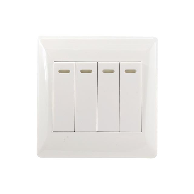 【CW】 1/2/3/4 Gang 2 Way Push Button Switch Panel Wall Interruptor White ...