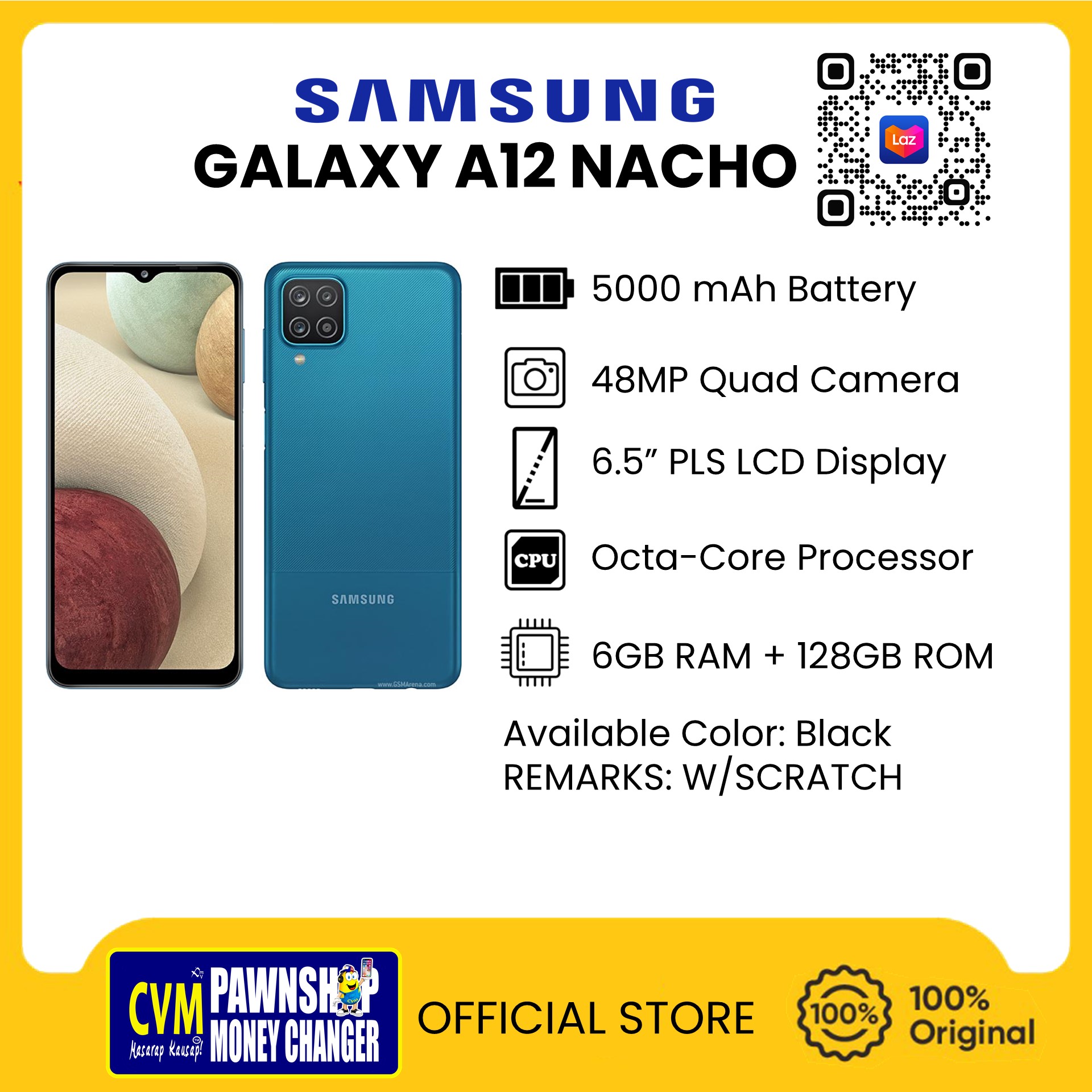 Samsung Galaxy A12 (6GB RAM+128GB ROM)