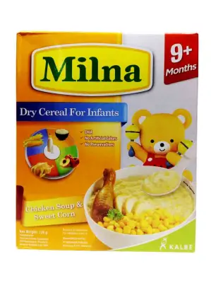 Milna Dry Cereal For Infants Chicken Soup Sweet Corn 9Plus 120g